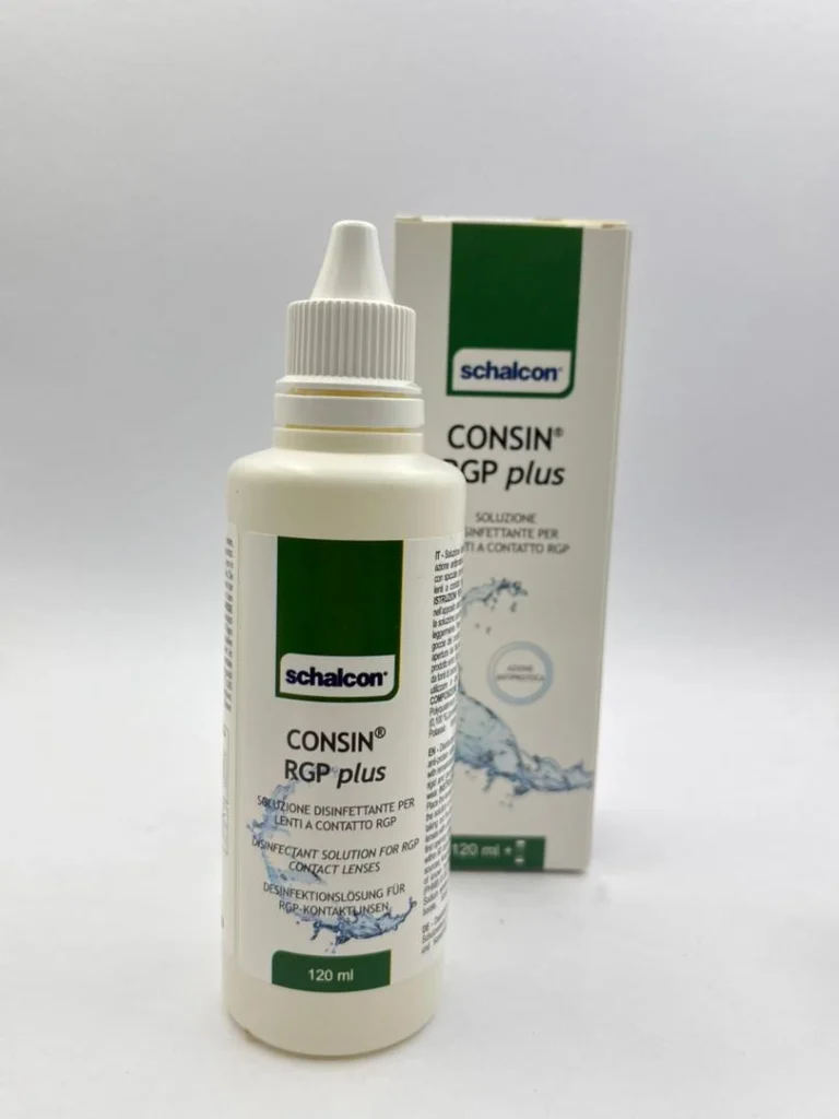 محلول شستشوی لنز سخت و اسکلرال شالکون مدل CONSIN RGP plus