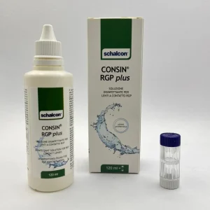 محلول شستشوی لنز سخت و اسکلرال شالکون مدل CONSIN RGP plus