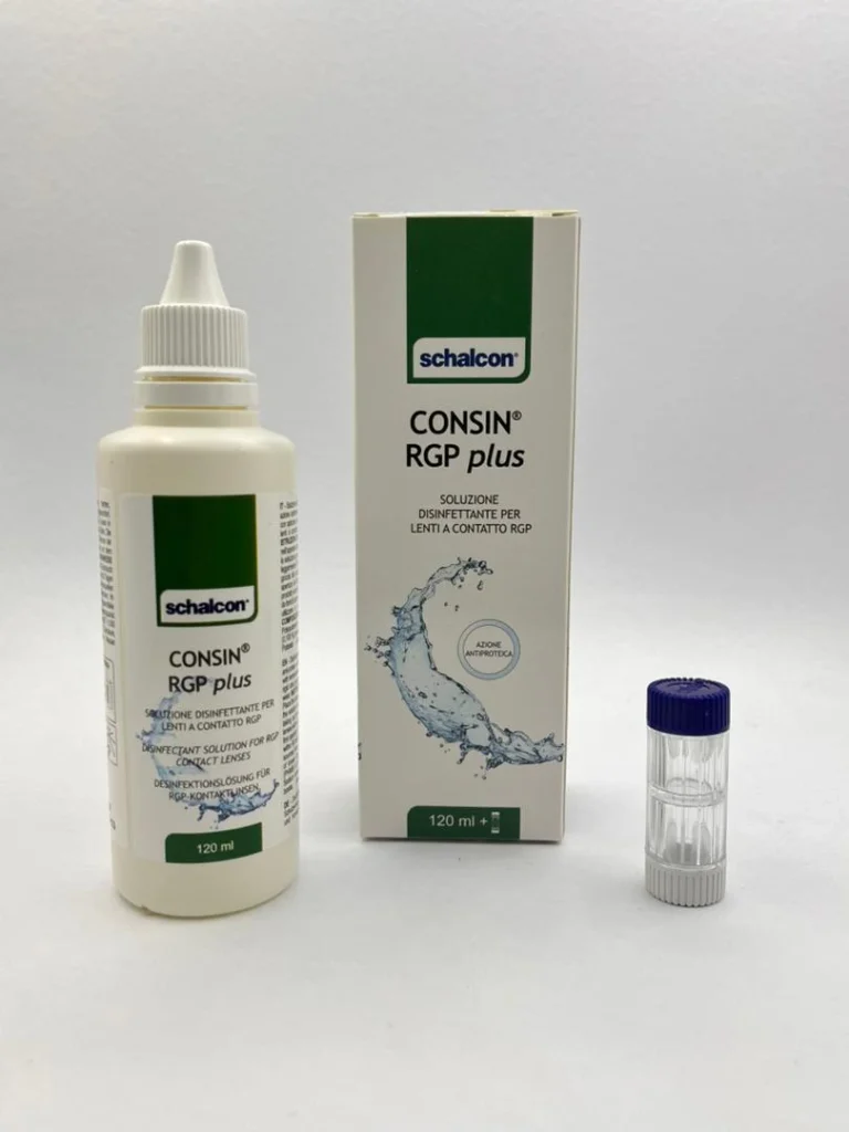 محلول شستشوی لنز سخت و اسکلرال شالکون مدل CONSIN RGP plus