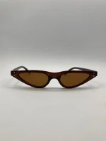 عینک آفتابی فانتزی قهوه ای